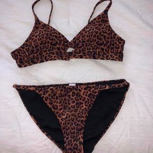 Cheetah print bikini